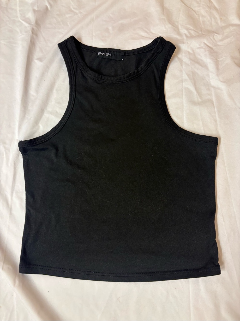 Brit & Bri Black Crop Tank | Medium